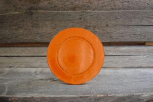 vaisselle-ceramique-fait-main-asiette-dessert-orange-aubagne