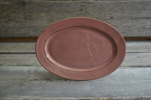 vaisselle-ceramique-fait-main-plat-ovale-rose-aubagne
