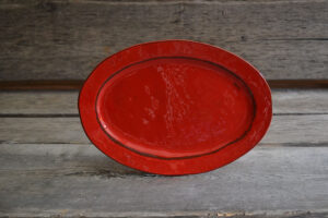 vaisselle-ceramique-fait-main-plat-ovale-rouge-aubagne
