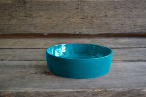 vaisselle-ceramique-fait-main-saladier-bas-petit-turquoise-aubagne