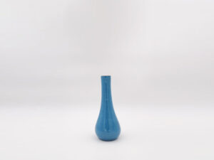vaisselle-ceramique-fait-main-vase-tube-bas-turquoise-aubagne