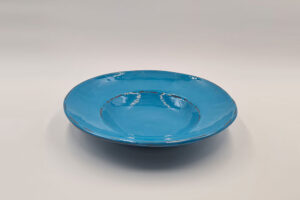vaisselle-ceramique-fait-main-assiette-a-pate-turquoise-aubagne