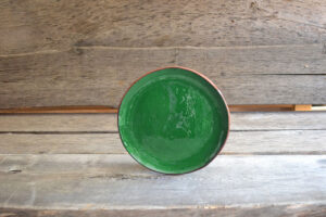 vaisselle-ceramique-fait-main-assiette-plate-vert-aubagne