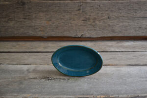 vaisselle-ceramique-fait-main-mini-plat-ovale-blue-canard-aubagne