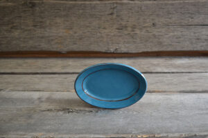 vaisselle-ceramique-fait-main-mini-plat-ovale-turquoise-aubagne