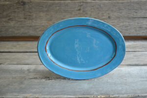 vaisselle-ceramique-fait-main-plat-ovale-turquoise-aubagne