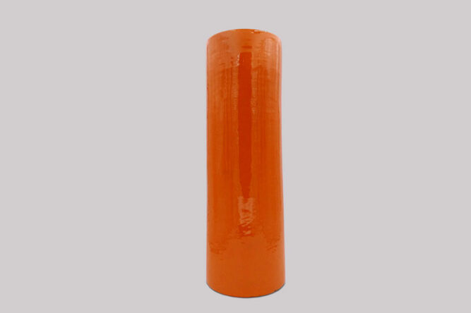 vaisselle-ceramique-fait-main-vase-grand-haut-orange-aubagne