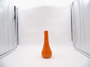 vaisselle-ceramique-fait-main-vase-tube-bas-orange-aubagne
